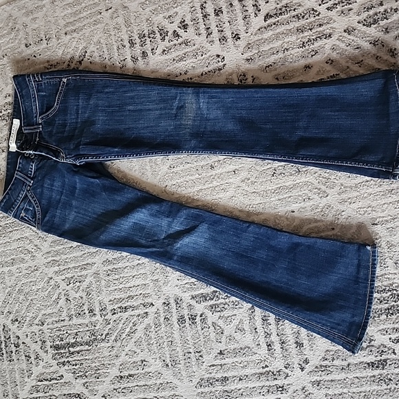 Hudson Y2k Grunge Indie Sleeze Signature Bootcut Flare Dark Wash jeans - Picture 2 of 14